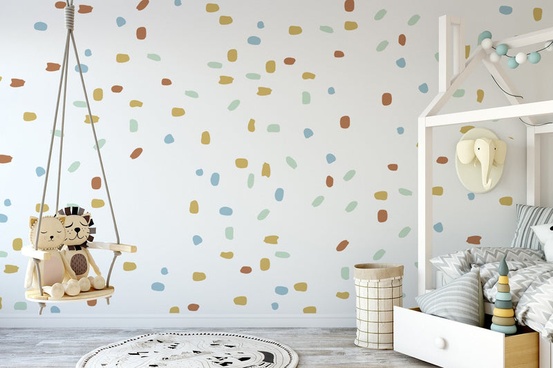 Irregular shape dots 190 Five Colour Stickers
