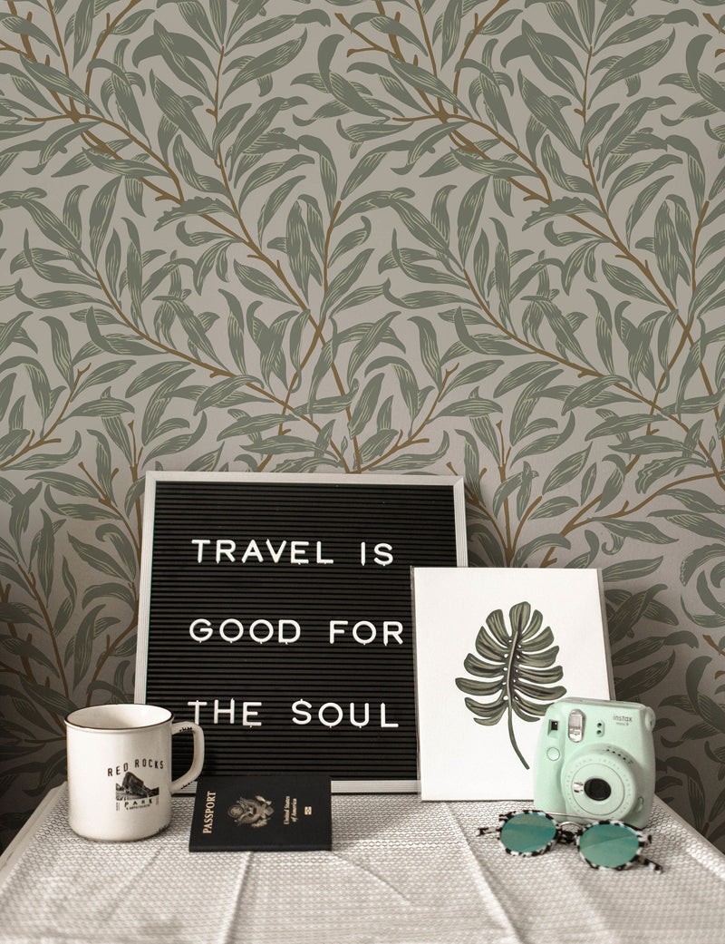 Willow Bough William Morris Wallpaper | Mural | Feature Wall | Peel and Stick or Traditional