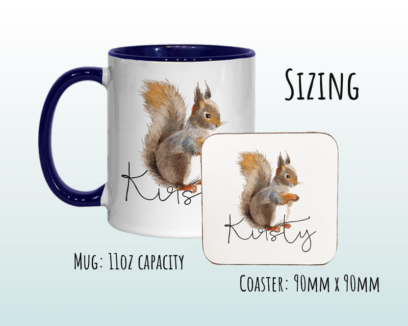 Personalised Squirrel Coffee Mug MGZ078