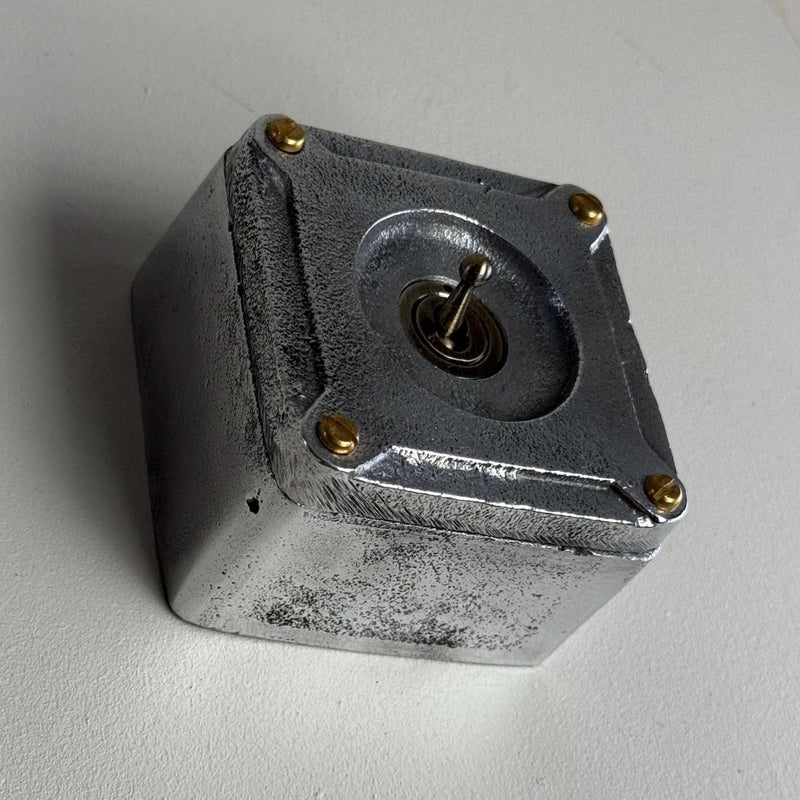 Single Gang 2 Way Conduit Surface Mounting Light Switch Solid Cast Metal Industrial ~ BS EN Approved Vintage Britmac Style