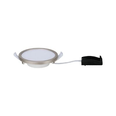 Areo Round LED Recessed Panel 180mm Warm White - Nickel