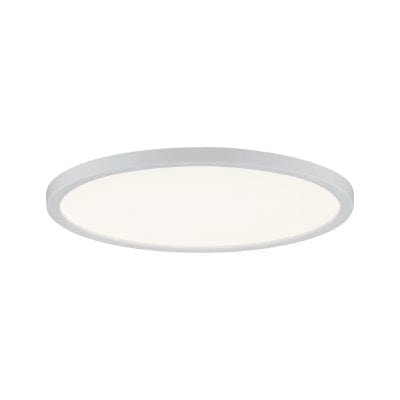 Areo Round LED Recessed Panel 180mm Warm White Dimmable - White