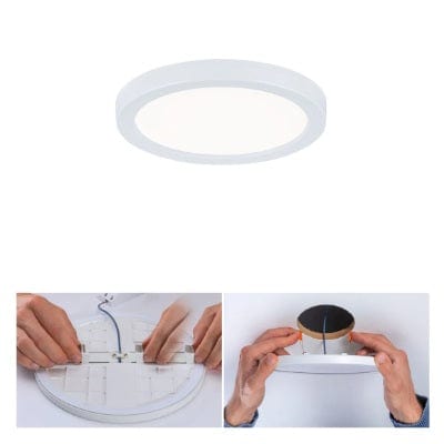 Areo VariFit Round LED Recessed Panel 175mm Neutral White - White