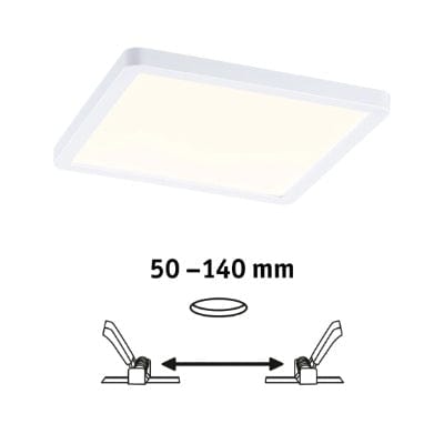 Areo VariFit Square LED Recessed Panel 175x175mm 3 Step Dim To Warm - White