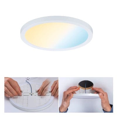 Areo VariFit Round LED Recessed Panel Smart Home Zigbee 230mm Tunable White - White