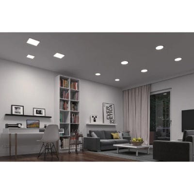 Areo VariFit Square LED Recessed Panel Smart Home Zigbee 175x175mm Tunable White - White