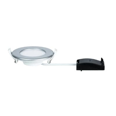 Round LED Recessed Panel IP44 115mm Neutral White - Chrome