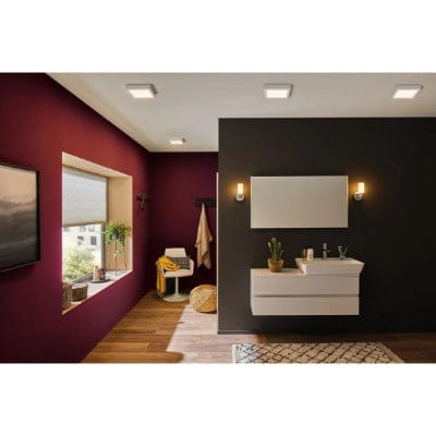 Lunar Square LED Panel 300x300mm Warm White - White