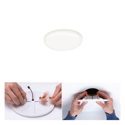 VariFit Veluna Round LED Recessed Panel IP44 75mm Neutral White