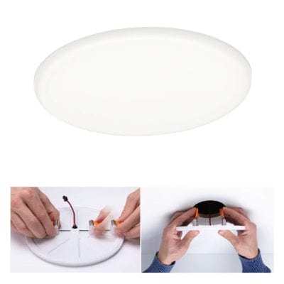 VariFit Veluna Round LED Recessed Panel IP44 185mm Neutral White