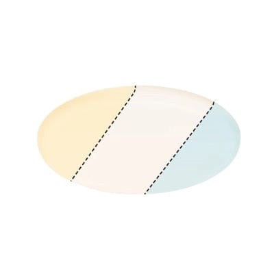 VariFit Veluna Round LED Recessed Panel IP44 215mm White Switch Transparent