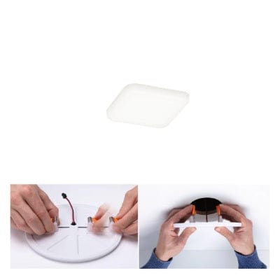 VariFit Veluna Square LED Recessed Panel IP44 75x75mm Neutral White
