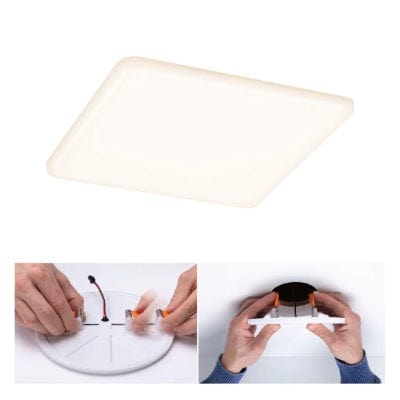 VariFit Veluna Square LED Recessed Panel IP44 185x185mm Warm White Dimmable