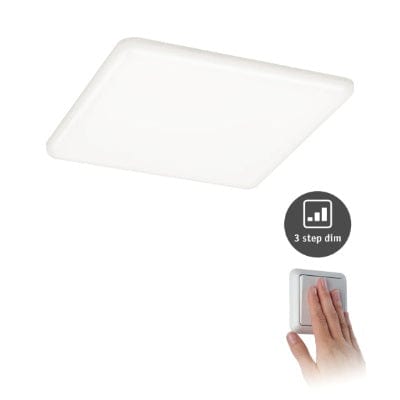 VariFit Veluna Square LED Recessed Panel IP44 185x185mm Neutral White Dimmable