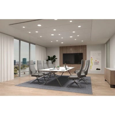 VariFit Veluna Edge Round LED Recessed Panel IP44 120mm Neutral White