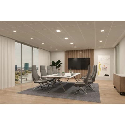VariFit Veluna Edge Square LED Recessed panel IP44 90x90mm Neutral White