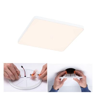 VariFit Veluna Edge Square LED Recessed Panel IP44 200x200mm Warm White