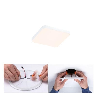 VariFit Veluna Edge Square LED Recessed Panel IP44 160x160mm Warm White Dimmable