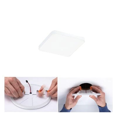 VariFit Veluna Edge Square LED Recessed Panel IP44 160x160mm Neutral White Dimmable