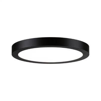 Abia Round LED Panel 300mm Neutral White - Black