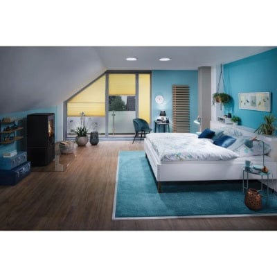 Abia Round LED Panel 300mm Warm White - Chrome