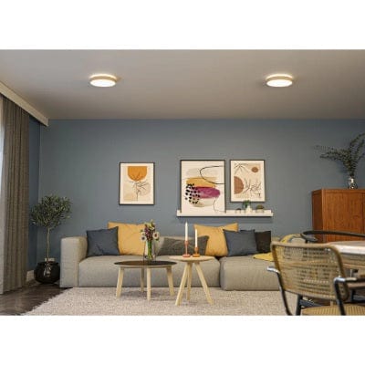 Cosara Round LED Panel IP44 300mm Warm White - Dark grey