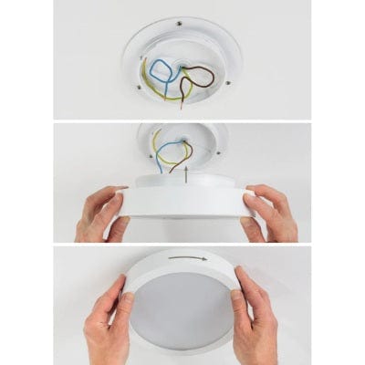 Cosara Round LED Panel IP44 300mm Neutral White - Beige