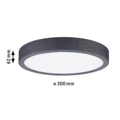Cosara Round LED Panel IP44 300mm Warm White - Dark grey