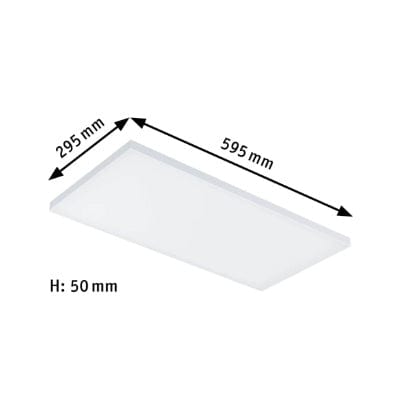 Velora Square LED Panel 600x300mm Warm White