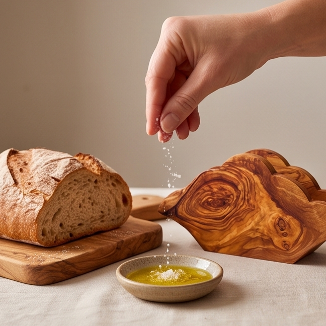 Olive Wood Classic Napkin Holder