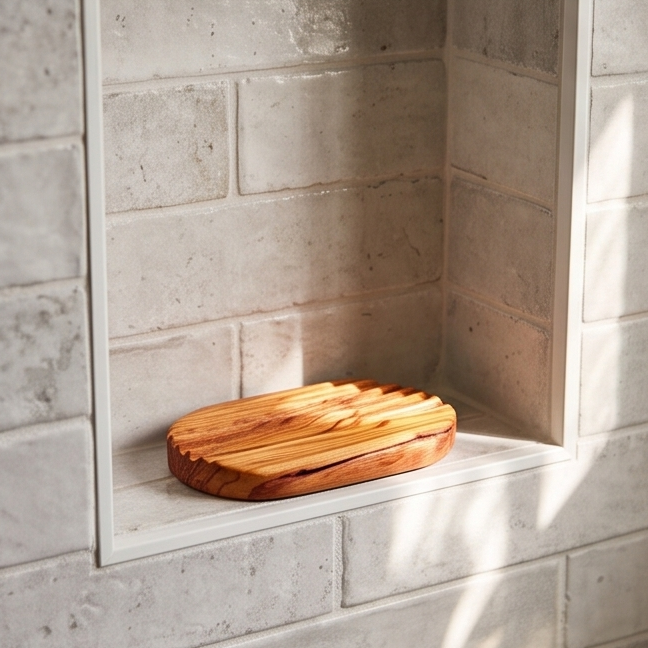 Olive Wood Soap Dish 12 cm