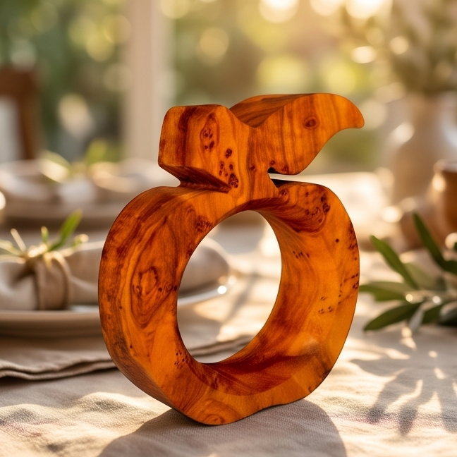Olive Wood Classic Napkin Holder