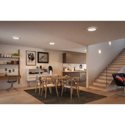 Atria Shine Backlight Square LED Panel 190x190mm Warm White - Black