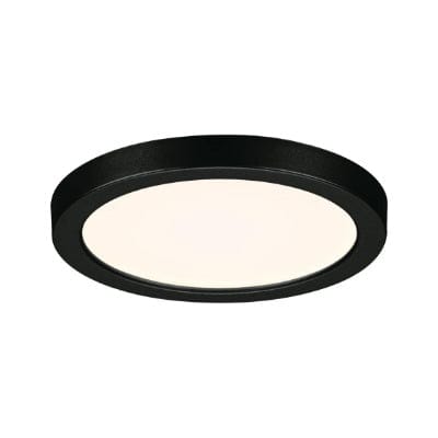 Areo VariFit Round LED Recessed Panel  118mm Warm White - Black