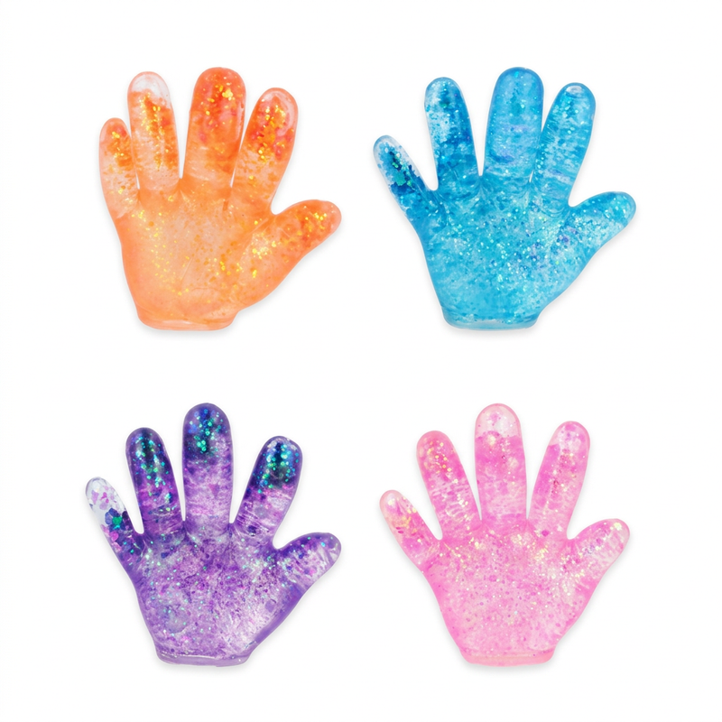 Sparkly hand maltose squishy toy