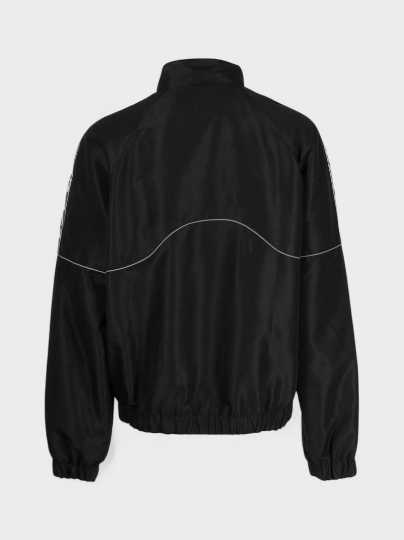 Piping Logo Track Jacket Black