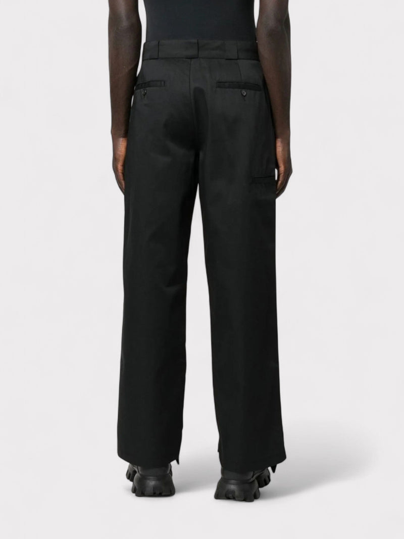 Reversed Waistband Chino Trouser Black