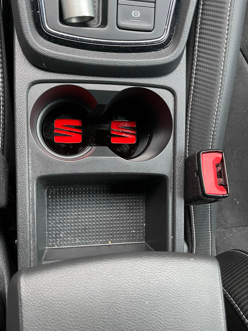 Seat Leon MK3 - Cup Holder Inserts With Logo