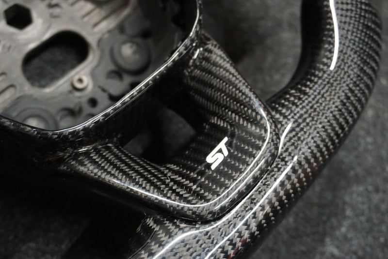 Ford Fiesta MK8 / MK8.5 Carbon Fibre Custom Steering Wheel (MK8 2018 - Present)