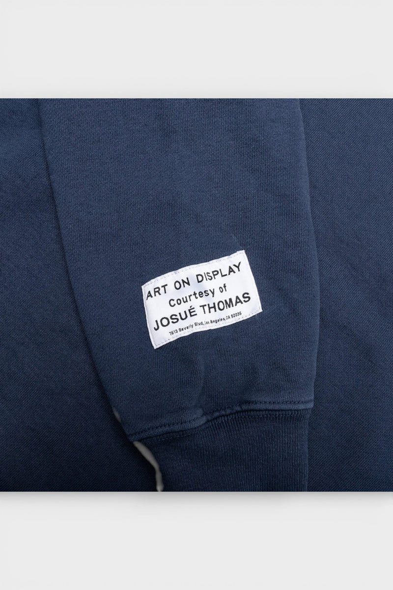 ATK Stacked Logo Hoodie Navy