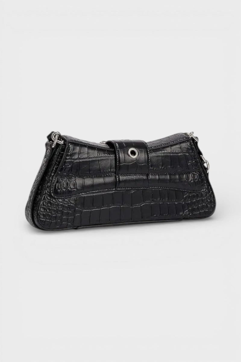 Lindsay Leather Shoulder Bag Black