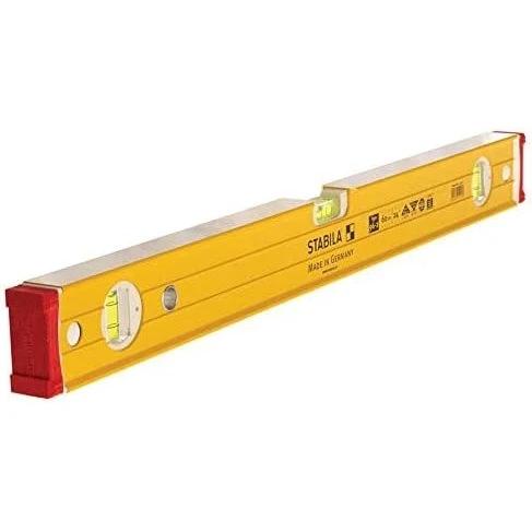 Stabila Spirit Level 96 2 Extra Strong Double Plumb Ribbed Box Section With Removable End Caps And Dual Vials For Pros
