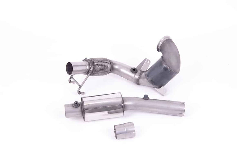 Milltek Audi A1 40TFSI 5 Door 2.0 (200PS) with GPF (19+) Hi-Flow Sports Cat and Downpipe Resonated – Fits to OE Cat Back includes GPF Bypass