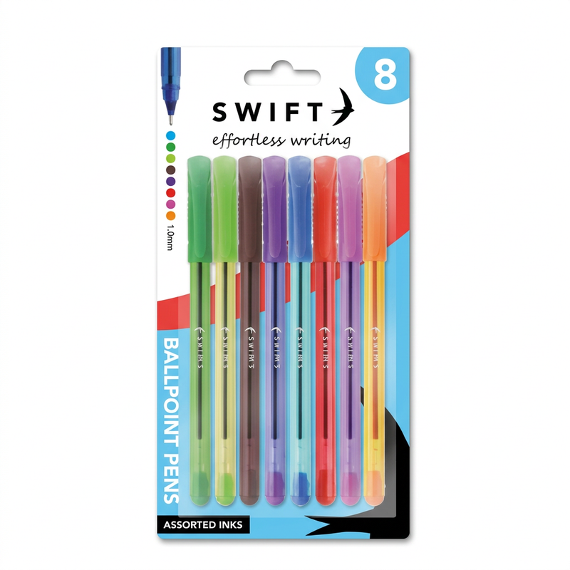 Swift ballpoint pens 8 pack