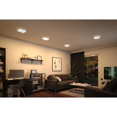 Atria Shine Backlight Round LED Panel 420mm Neutral White - Black