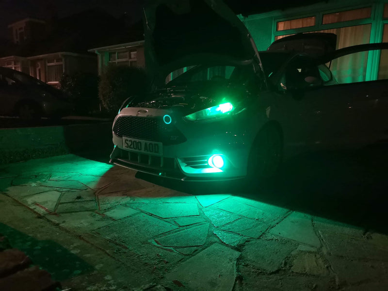 CEUK Demon Beam™ RGB LED Headlight & Fog Light – 6000K + Bluetooth RGB Control