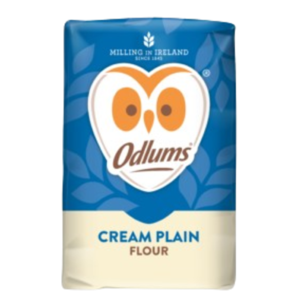 8 x Odlums Cream Flour (plain) - 2KG