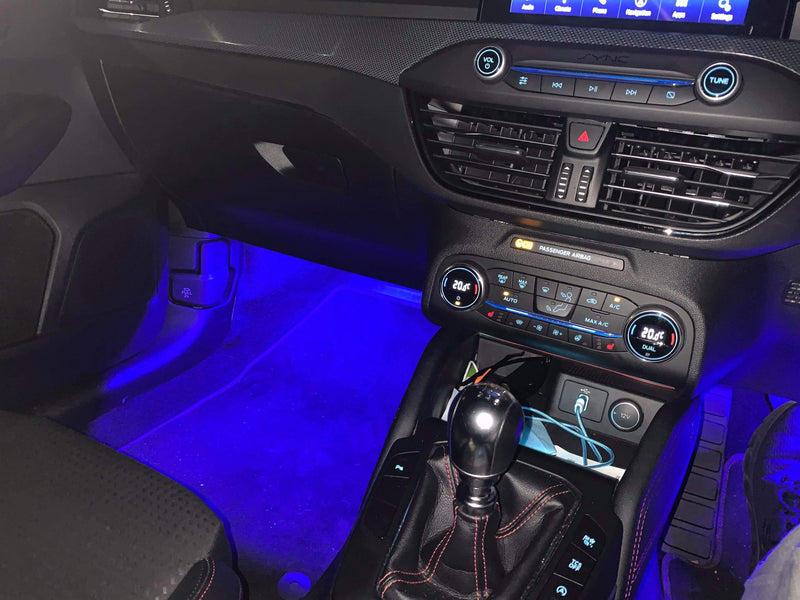 Chaser Edition Bluetooth RGB Footwell Strip Kit – MK4 Focus Interior LED Upgrade