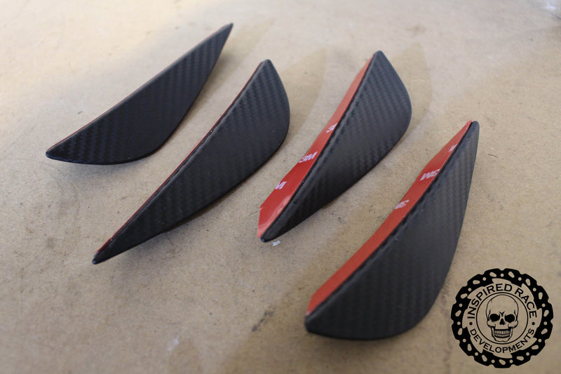 Universal No-Drill Canard Set (Pack of 4) – Carbon Look, 3M Tape Fitment