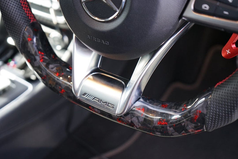 Mercedes Benz A Class W176 Facelift Custom Carbon Fibre Steering Wheel (2014 - 2018 Models)